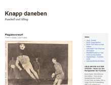 Tablet Screenshot of knappdaneben.net